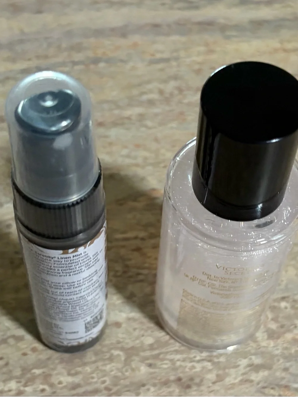 doTerra Serenity Linen Mist & Victoria’s Secret Bombshell Shimmer Mist
